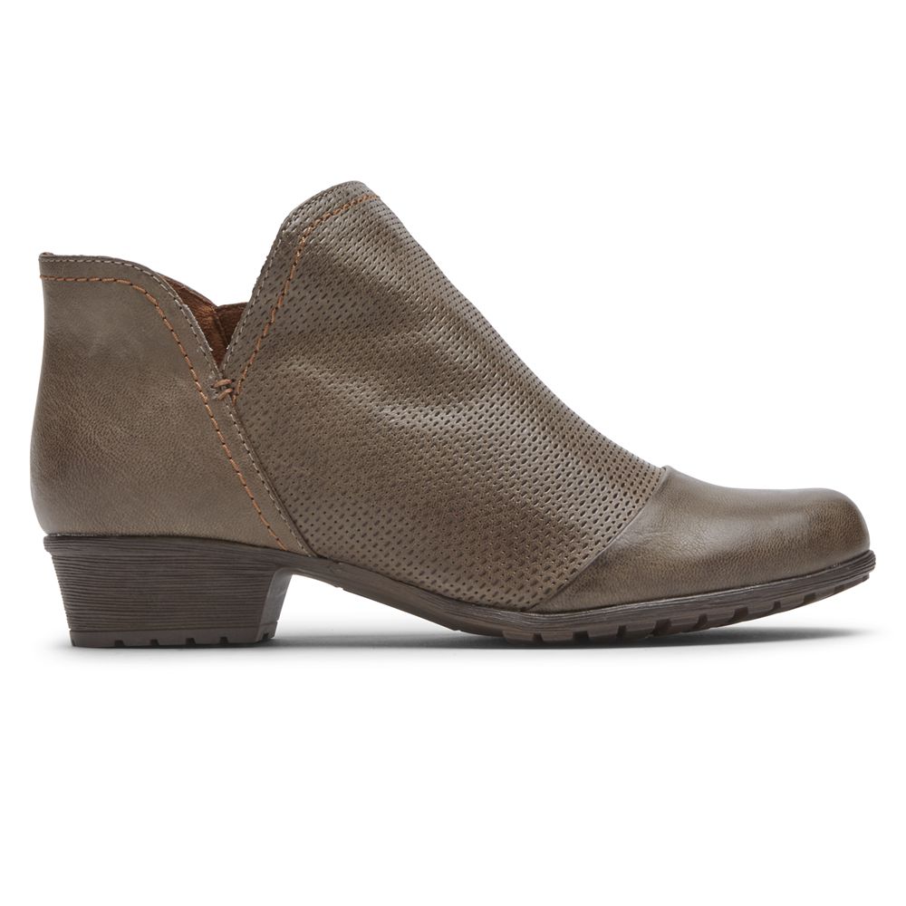 Rockport Cobb Hill Gratasha V-Cut - Womens Ankle Boots - Taupe - NZ (ZYL-874915)